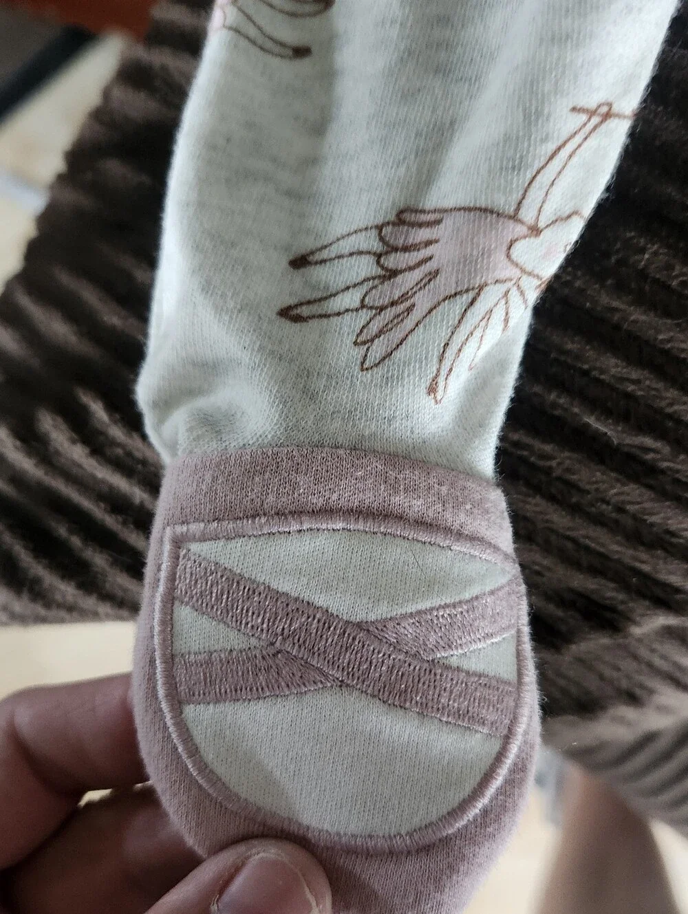 Carter’s Baby Girl Bird Ballet Footed Sleeper 3M NWT